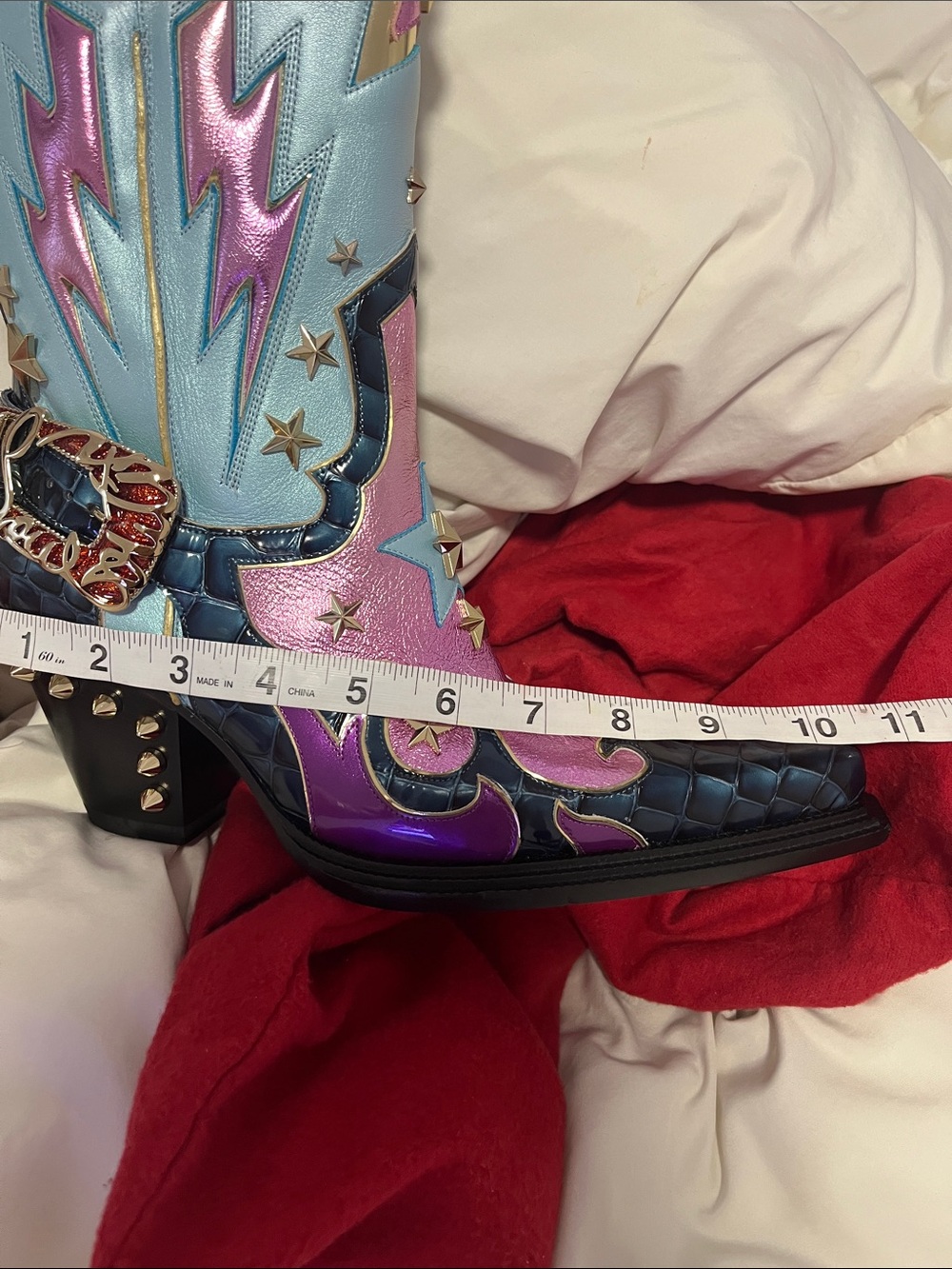 CHRISTIAN LOUBOUTIN KENNYWOOD ALTA WESTERN COWBOY BOOTS WOMEN SZ 7 NEW MEN SZ 36 - Picture 7 of 17